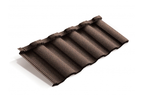 Лист Metrotile MetroRoman кофе | Металлобаза Волхонка