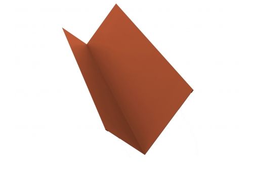 Планка примыкания 150х250 0,5 Velur RAL 8004 терракота | Металлобаза Волхонка