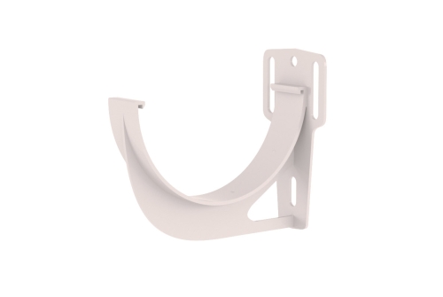 Кронштейн желоба slider Классика 120 ПВХ Grand Line белый (RAL 9003) | Металлобаза Волхонка