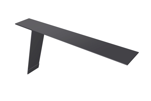 Планка карнизная фальц Grand Line 130х80 0,45 Drap RAL 7004 сигнальный серый | Металлобаза Волхонка