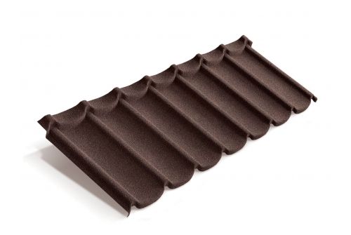 Лист Metrotile Mistral коричневый | Металлобаза Волхонка