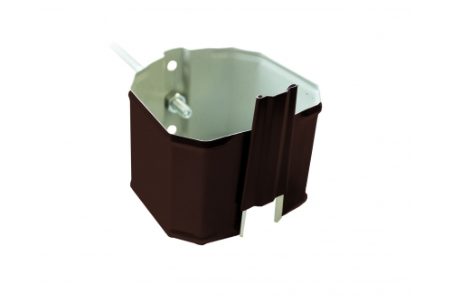 Кронштейн трубы на кирпич прямоугольный Vortex Matt RAL 8017 | Металлобаза Волхонка