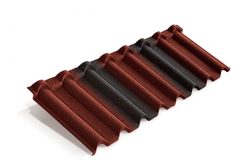 Лист Metrotile Gallo красно-черный | Металлобаза Волхонка