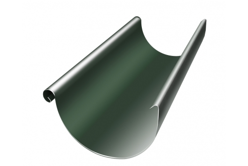 Желоб полукруглый 125 мм 3 м RR 11 темно-зеленый | Металлобаза Волхонка