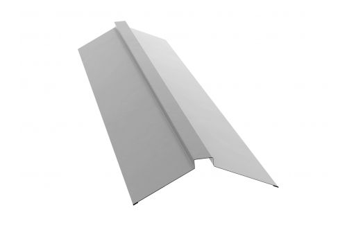 Планка конька плоского 115х30х115 0,45 PE с пленкой RAL 9003 сигнальный белый | Металлобаза Волхонка
