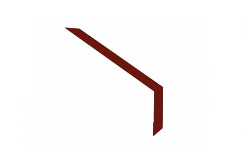 Планка капельник 135х50 0,45 PE с пленкой RAL 3009 оксидно-красный | Металлобаза Волхонка