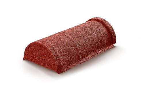 Конек полукруглый начальный AeroDek Tradition /Firenze античный красный | Металлобаза Волхонка