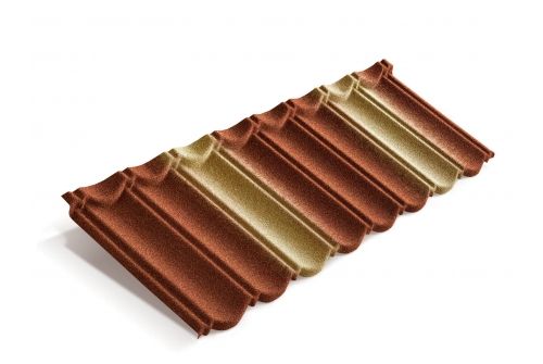 Лист Metrotile MetroBond терракотово-желтый | Металлобаза Волхонка