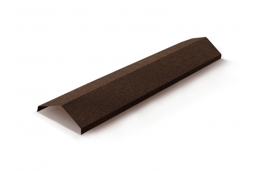 Конек ребровой, ширина 230мм Mtile айрон-барк | Металлобаза Волхонка