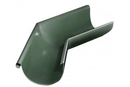 Угол желоба внешний 135 гр 125 мм RR 11 темно-зеленый | Металлобаза Волхонка