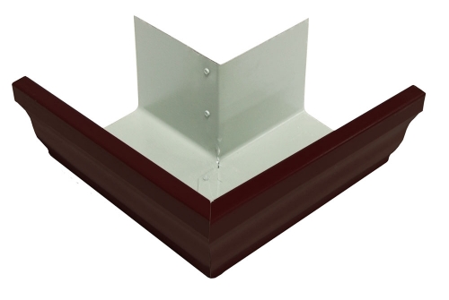 Угол желоба внешний Vortex Matt 90гр 127мм RAL 8017 | Металлобаза Волхонка