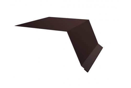 Планка капельник100х55 0,5 Rooftop Matte RAL 8017 шоколад | Металлобаза Волхонка
