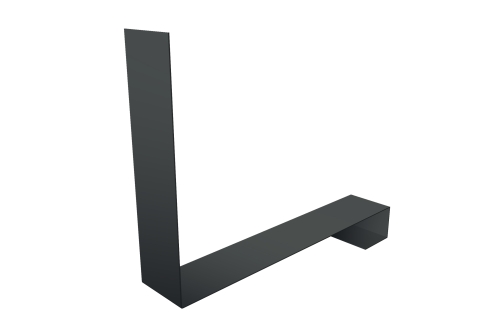 Планка примыкание нижнее к трубе для Кликфальц Pro 0,45 PE с пленкой RAL 7005 мышино-серый | Металлобаза Волхонка