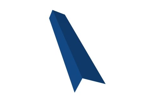 Планка на коньковый аэратор 30х20 Фартук S8 0,5 Satin с пленкой RAL 5005 сигнальный синий | Металлобаза Волхонка