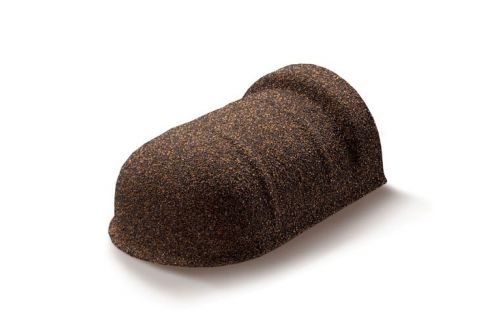 Наконечник полукруглого конька Mtile кофе | Металлобаза Волхонка